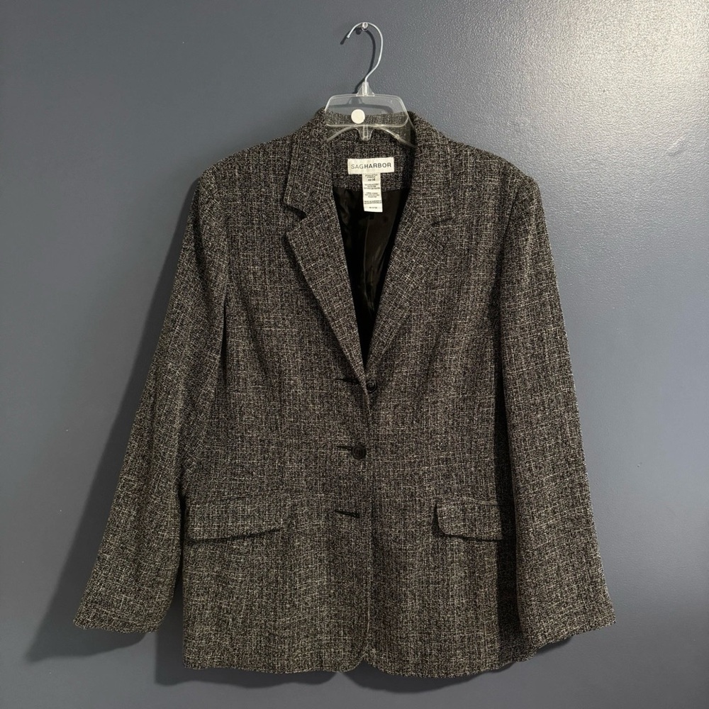 Sag Harbor Classic Gray Women's Blazer